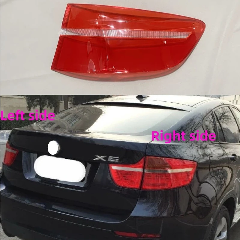 For BMW X6 2008 2009 2010 2011 2012 2013 Rear Taillight Shell Brake lights Shell Taillight Glass Replacement Auto Rear Shell