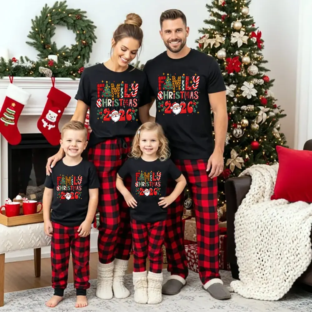 Familie Weihnachten 2026 Machen Erinnerungen zusammen Familie Shirts Papa Mutter und Tochter Sohn T-Shirt Baby Strampler Weihnachten Familienlook