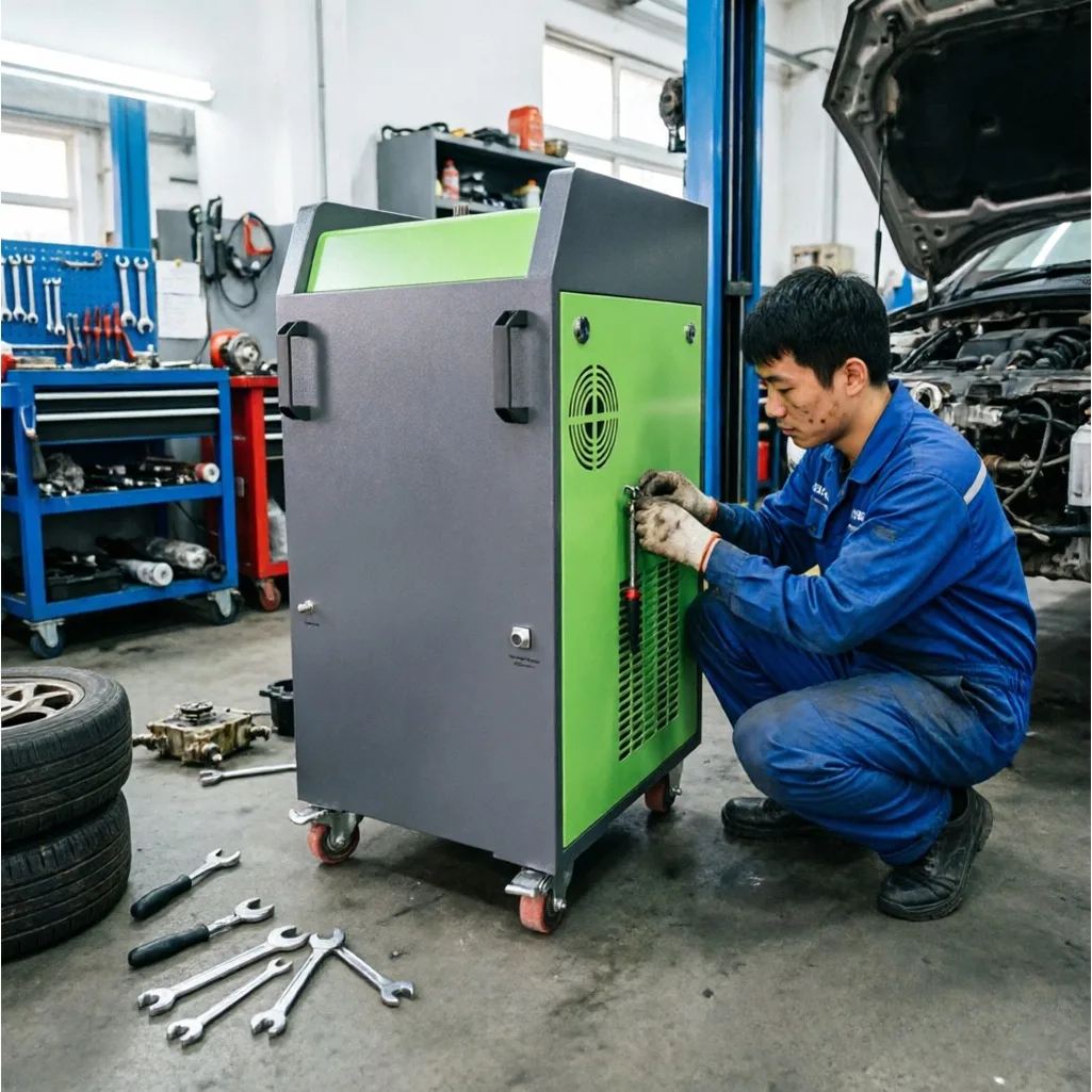 DPF Carbon Ash Cleaning Machine Forward & Reverse Double Flush Design Thorough Clean Hard Carbon Deposition On DPF Filter