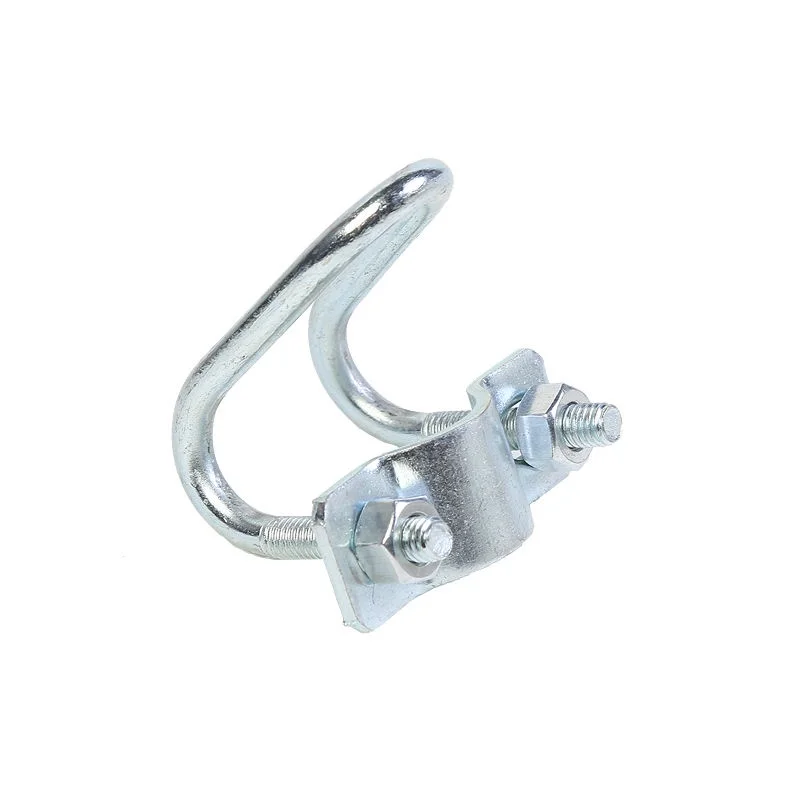 [Cross Tube Card] Galvanized steel pipe clamp, U-shaped, 4 points, 6, 3 cm. For maternity bed, glass house