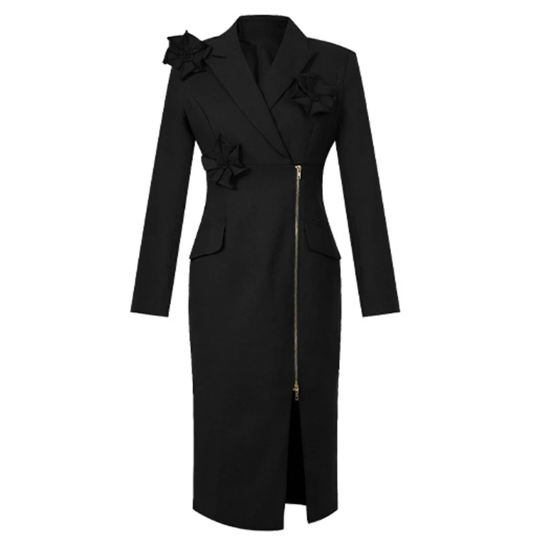 New Fashion Lady Blazer Business Work Style Formal Occasion Pencil Dress  Women Clothes Elegant Office Commute Slim Midi Vestidos - AliExpress  200000345