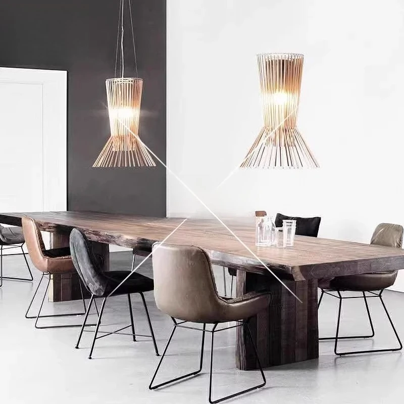 Log natural side dining table creative tea  desk conference table long  log personalized clothing store wooden