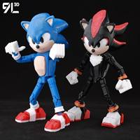 9L3D Figure Dummy13 T13 Sonic X Anime Action Movable Joints Anime Collectible Toy for Kids Gift DIY Assembly Model Toy