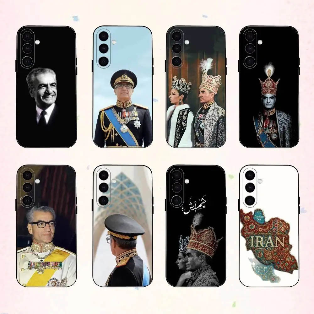 

M-Mohammad R-Reza P-Pahlavi Iran phone Case For Samsung Galaxy A73,A72,A71,A70,A53,A52,A51,Others Soft Black Shell