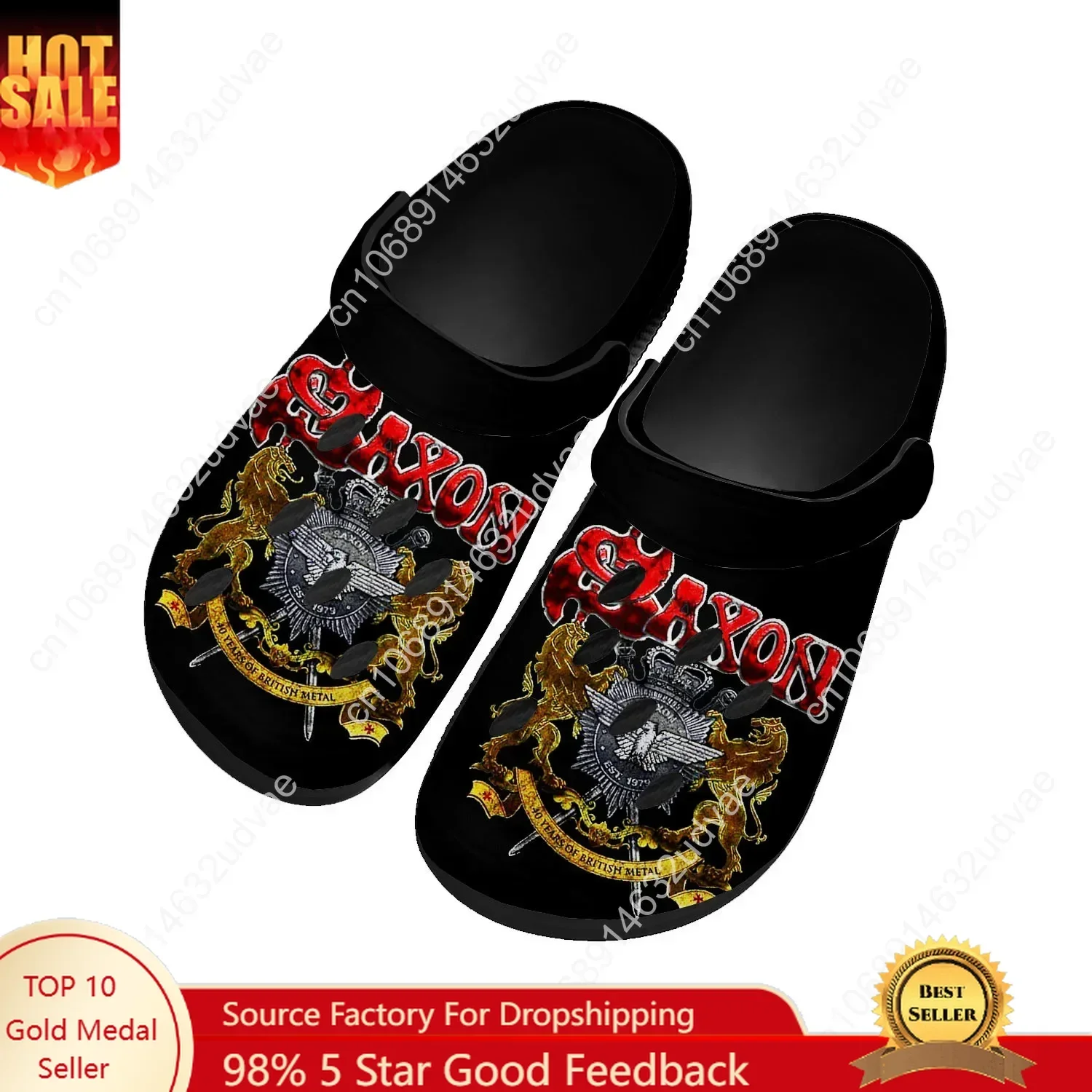 Saxon Water Shoes Men Women High Quality Fashion Home Garden Clogs Custom Sandals Beach Breathable Hole Slippers