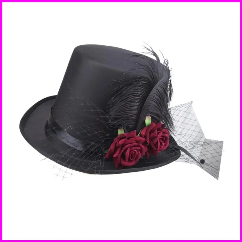 Steampunk Victorian Top Hat Halloween Cosplay Costume Associory Hat Hat
