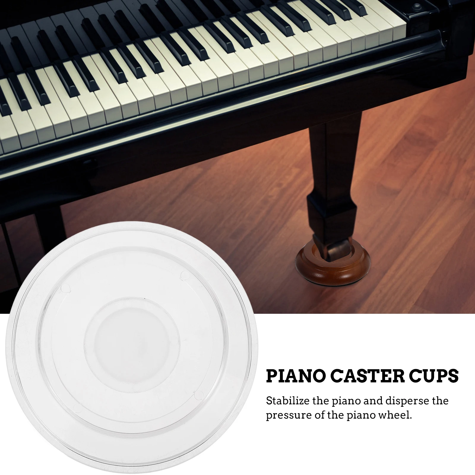 

4pcs Piano Protective Pad Floor Mat Carpet Protectors Furniture Legs Grippers Hardwood ABS Sliders NonSlip Upright Caster Cups