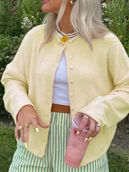 8 best sales Flauschige Strickjacke - №4