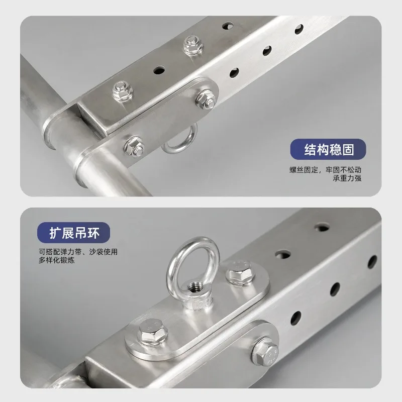 304 Stainless Steel Wall Mounted Sandbag Bracket Horizontal Bar Boxing Sandbag Rack Hanging Support Fitness Training Equipment