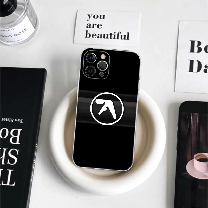 Aphex T-Twin Symbol Logo Phone Case For iPhone 16 15 14 11 12 13 Mini Pro XS Max Cover 6 7 8 Plus X Funda Shell