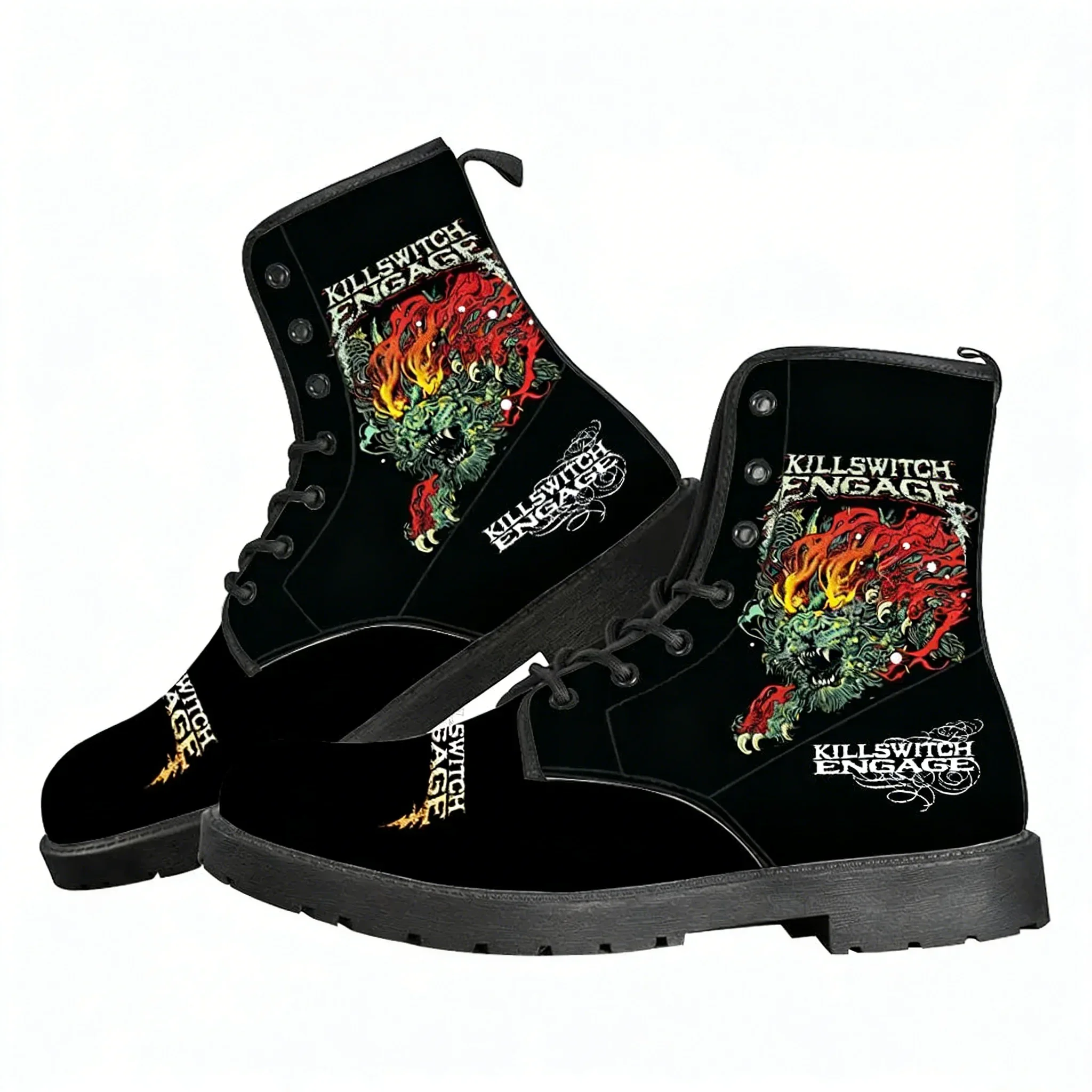 

Killswitchs Engages Band Casual Boots Mens Womens Teenager Shoes Retro Street 3D water proof Boot Outdoor Customize Made Boots