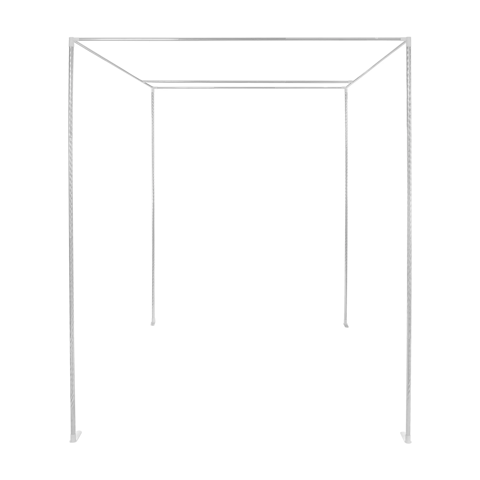Stainless Steel Bed Net Canopy Stand, Rectangular Frame for 4.92ft/5.91ft Beds, Mosquito Net Support for Home Dorm Hospital