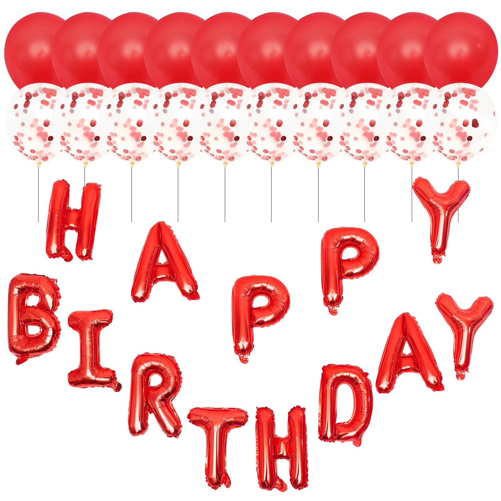 

Birthday Balloon Set for Party Balloons Shower Decoration Flash Decorations