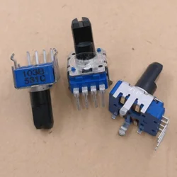 1 Piece RK11 Type B103 Single 4 Feet B10K Power Amplifier Audio Volume Rotary Adjustable Potentiometer Half Shaft Length 13MM