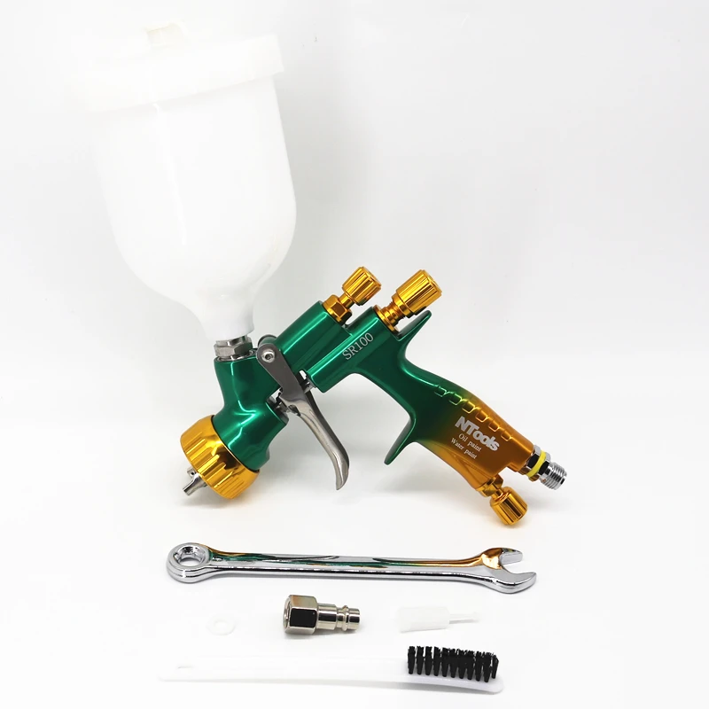 HVLP Spray Gun Ntools Paint Spray Gun 1.3 Or 1.4mm Nozzle Car Paint Gun Water Based Air Spray Gun Oil Air Paint Gun Airbrush