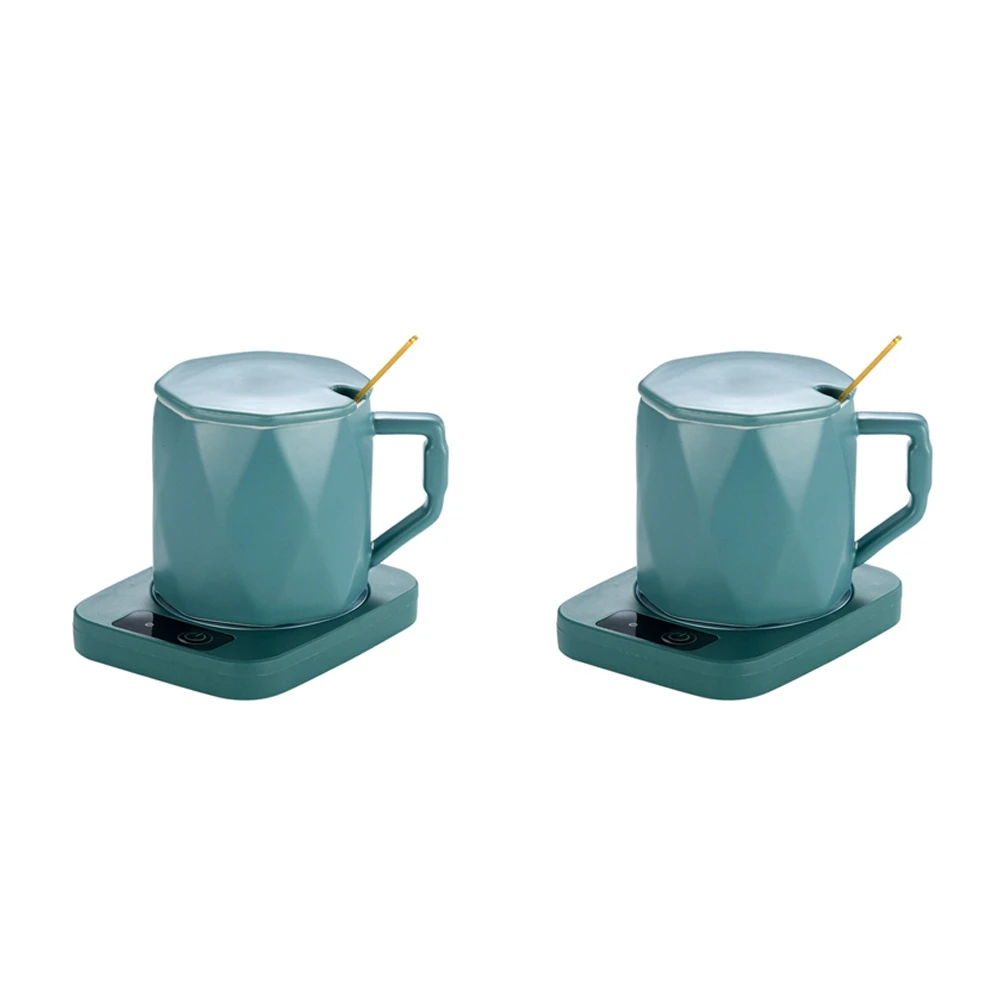 AC93-2X القدح سخان القهوة القدح كوب دفئا الحليب الشاي المياه لوحة التدفئة كوب سخان دافئ حصيرة درجة حرارة ثابتة كوستر الاتحاد الأوروبي التوصيل #5