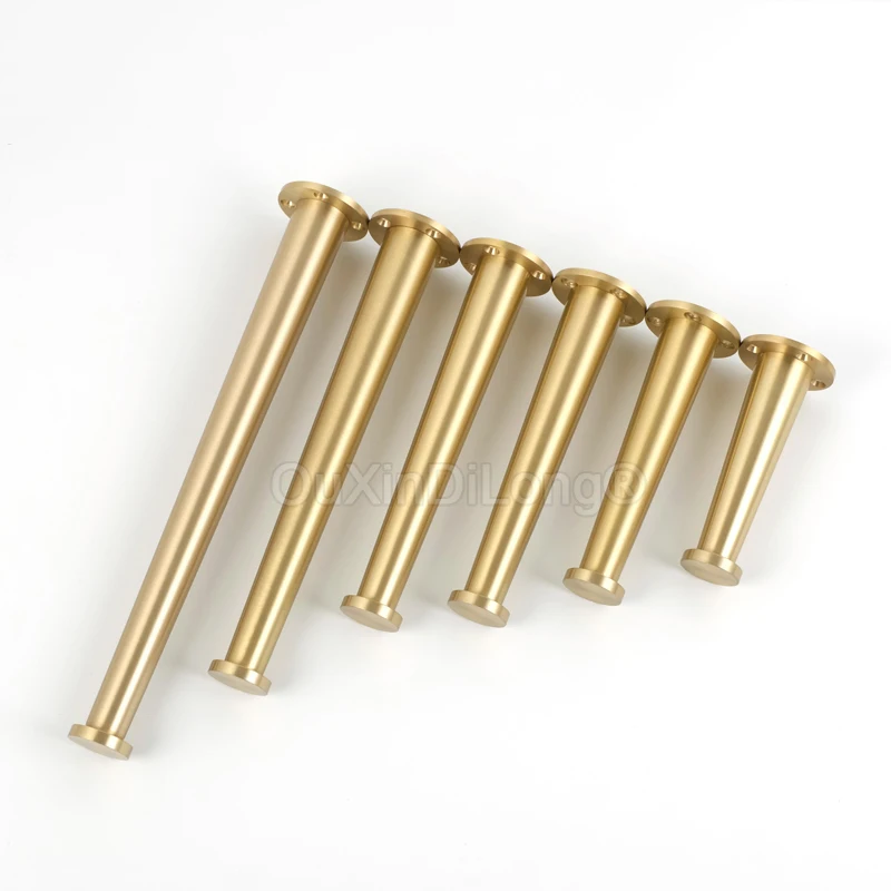 4PCS Golden Sofa Legs Tapered Brass Furniture Feet Sofa Replacement Legs Perfect for Sofa/Couch/Bed/Coffee Table GF1318