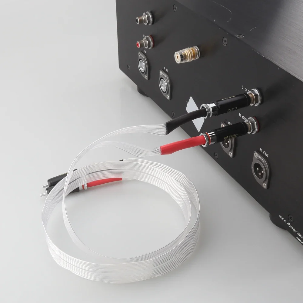 Dây Tín Hiệu Nordost Kiểm Âm Hifi 7N OCC Bạc Cáp Âm Thanh Tín Hiệu 2rca-2rca Cáp RCA 2 Cắm Phiên Bản