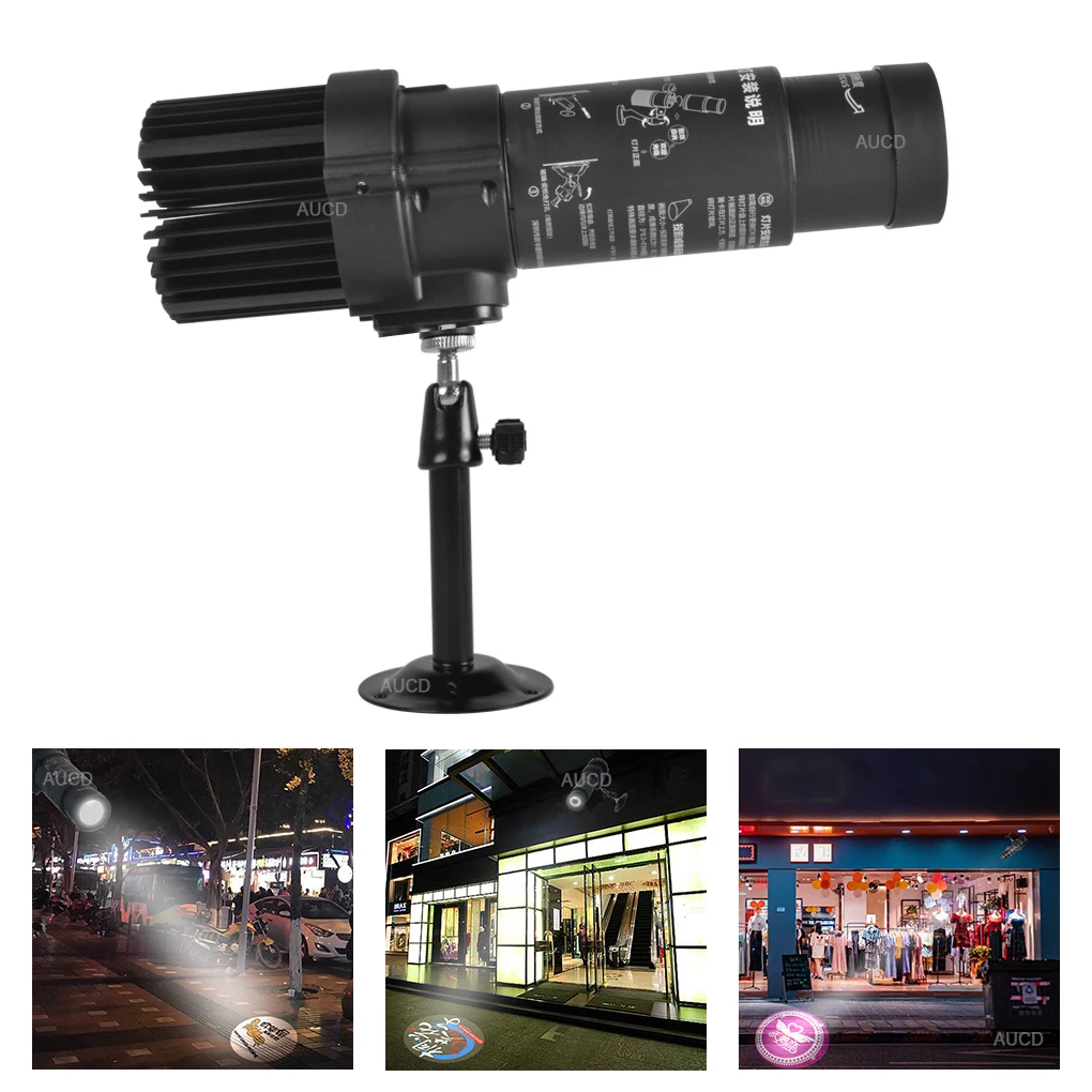 Niestandardowa karta gobo RGB 37 mm/1,46 cala i statyczny projektor LED HD 20W do wyświetlania logo, oświetlenie reklamowe z funkcją zoomu do kawiarni i imprez. — 2