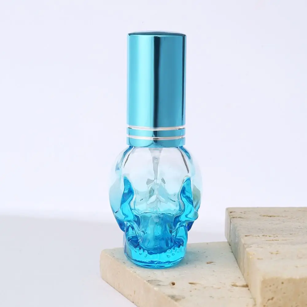 Skull Design Perfume Refillable Bottle Luxury High-end 8ml Glass Spray Bottle Fragrance Fine Mist Perfume Atomizer