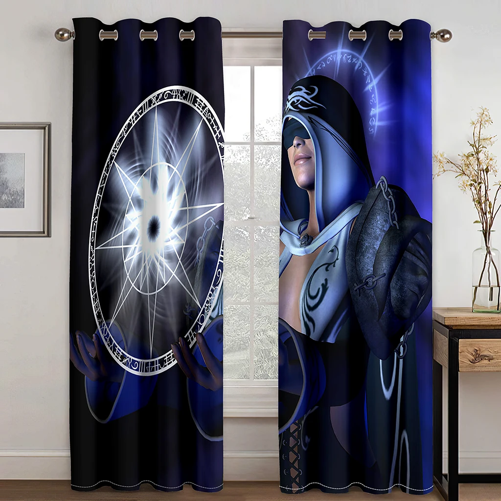 

Game Cool Boy Luxury Cartoon Animation Window Curtains For Living Room Bedroom Bathroom Kicthen Door Home Decor On Sale 2Pieces