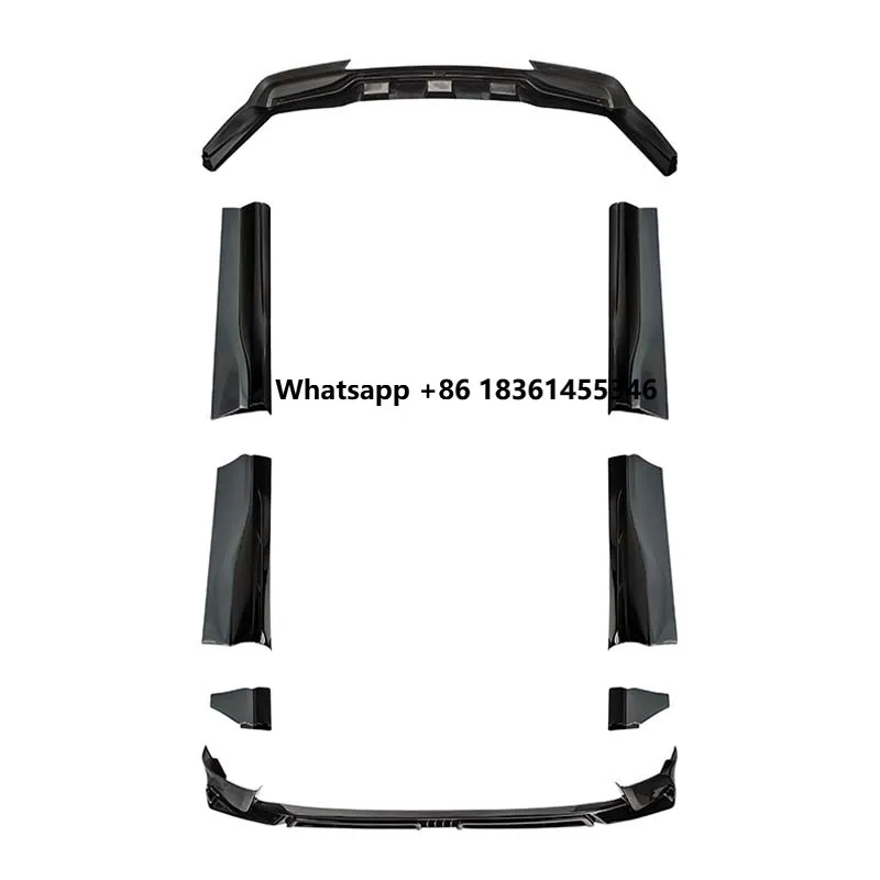 For Tang L Rear Diffuser Upgrade Accessories Side Skirts Kit New Gloss Black pp Material Car Body Kit