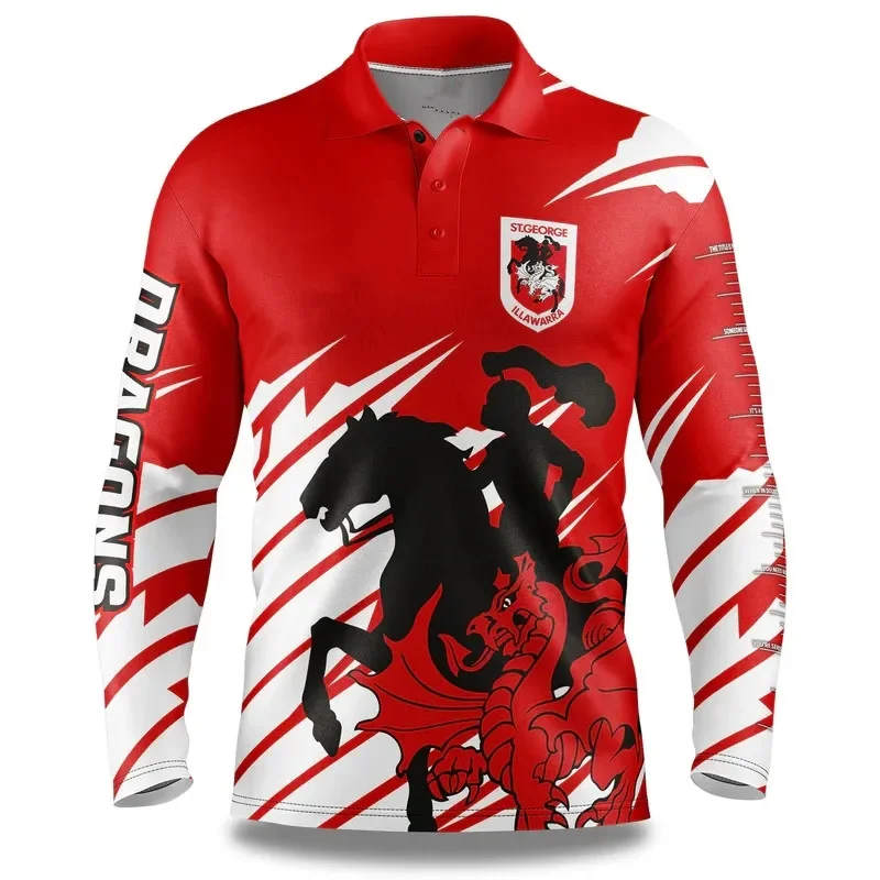 

2024 ST GEORGE ILLAWARRA DRAGONS ADULT FISHFINDER FISHING SHIRT RUGBY JERSEY 2024/25 Dragons "Fish Finder" Fishing Shirt