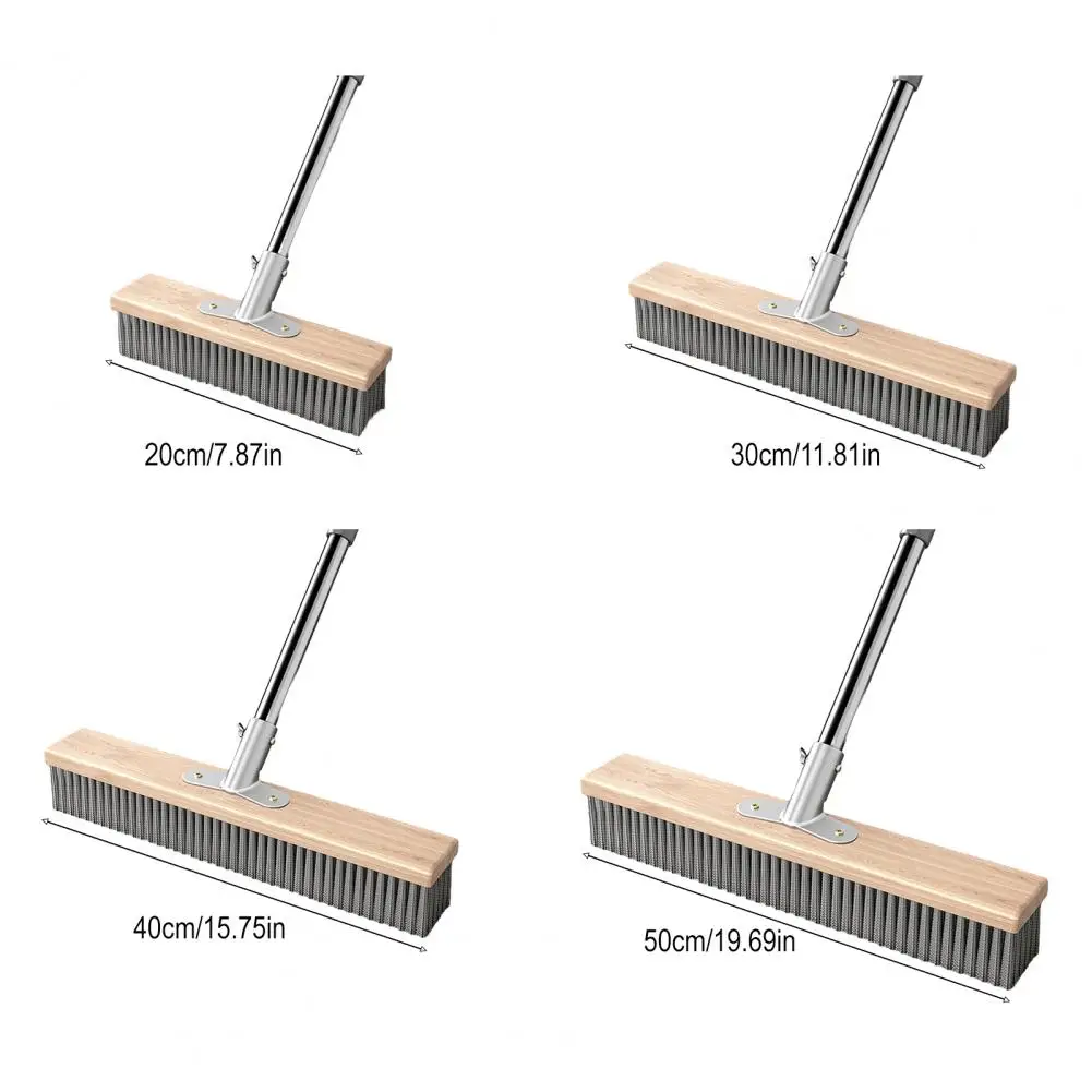 Yard Scrub Brush Stainless Steel Bristle Floor Brush Outdoor Patio Scrubbing Tool Stone Surface Brush Versatile Heavy-duty