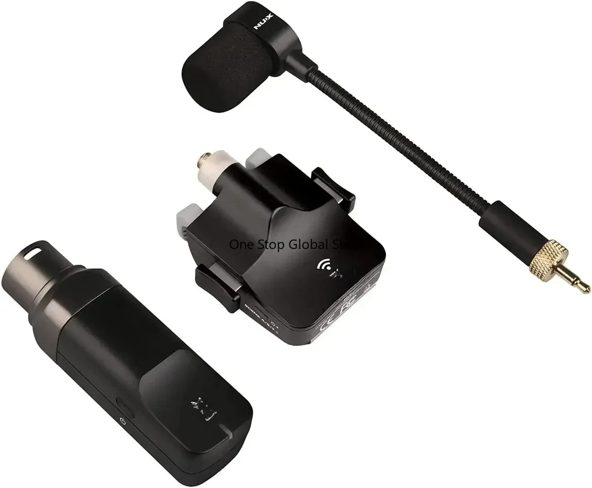 NUX B6 Wireless Microphone Transmitter High Resolution 24-bit 44.1kHz Audio 2.4GHz Wireless Saxophone Microphone