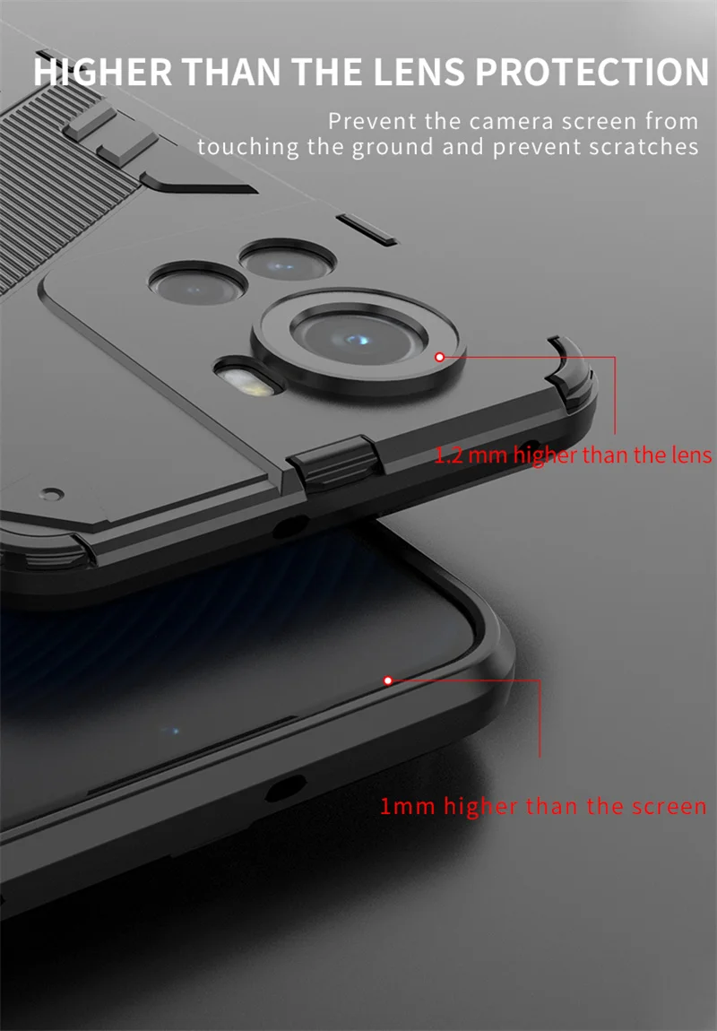 For OnePlus Ace 5G Case Car Magnet Shockproof Armor Protective Back Cover For One Plus 10R 10 R 5G Stand Holder Phone Cases