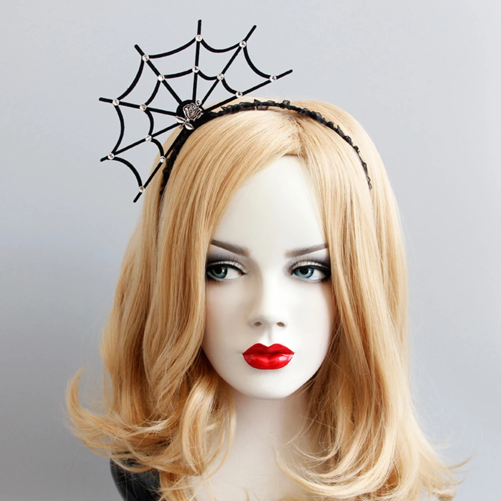 

Diamond Headband Halloween Hairband Decorative Cosplay Headwear Trendy Headdress Festive Party Hairstyle One Size