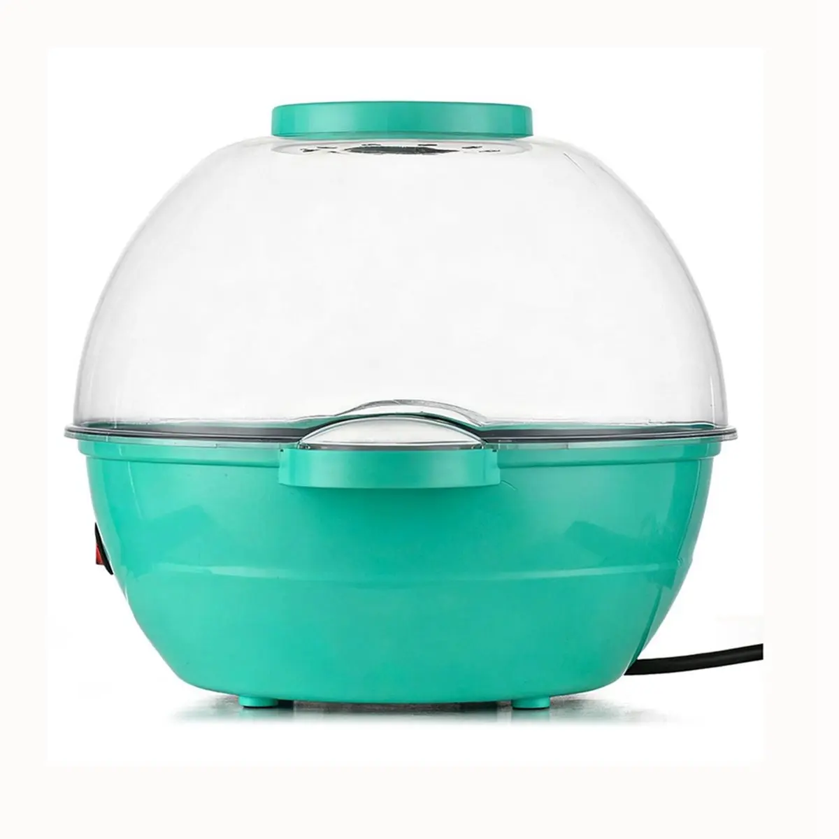 Doings Popcorn Maker 500W Electric Stirring Popcorn Popper Quick-Heat Technology Cool Touchs Handles,Transparent Cover US Plug