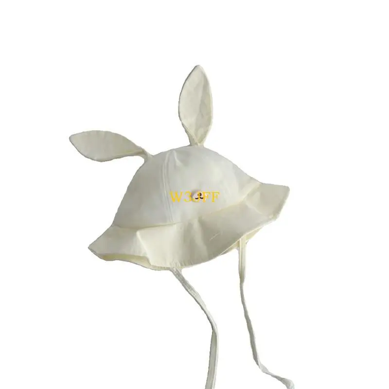 

W3JF Kids Cotton Fisherman Hat, Soft and Breathable Baby Bucket Caps Spring Summer Outdoor Travel Beach Hat for Infants