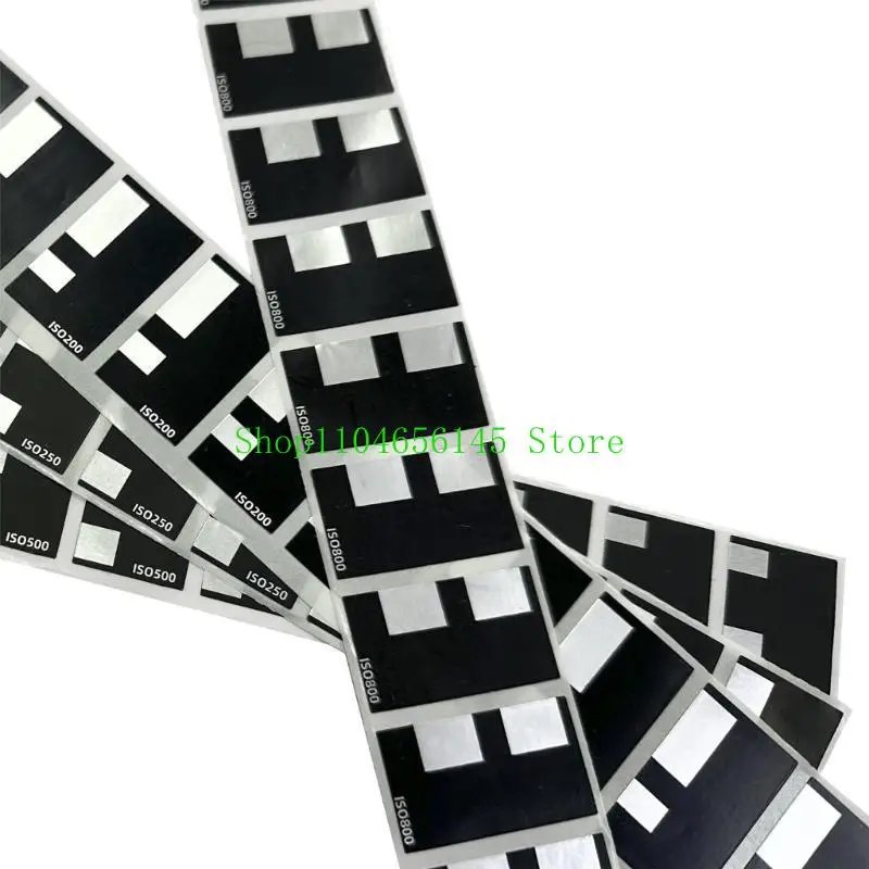 

5asd 10Pages 135 35mm Film Cassette Code Sticker ISO800 1600 Bulk Film Label Hand Roll AutoISO Detected