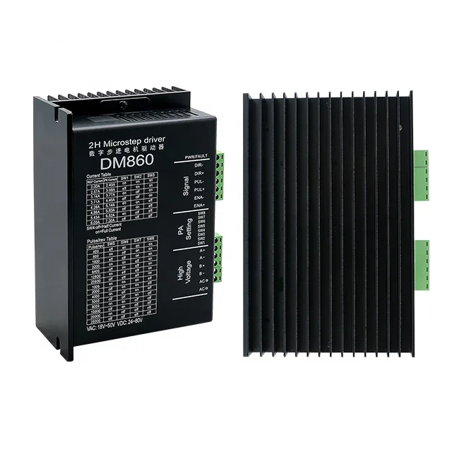 HLTNC 2phase Digital Stepper Driver DM860 or DM860H for Suitable ForNEMA 34 86 4.5NM 8.5NM 12NM STEPPER MOTOR for CNC