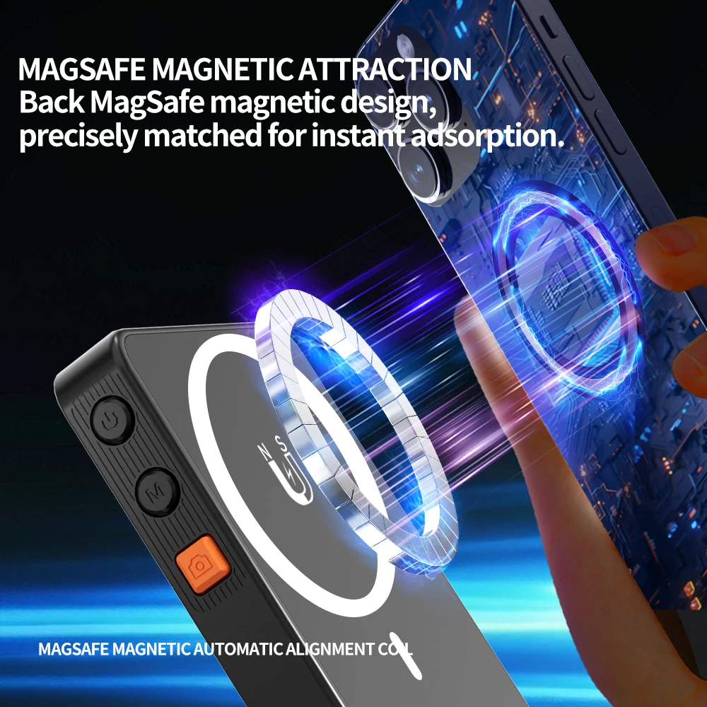 Magnetic Phone Selfie Screen Wireless Camera Version Rear Camera Selfie Portable Phone Selfie Screen for Smartphone