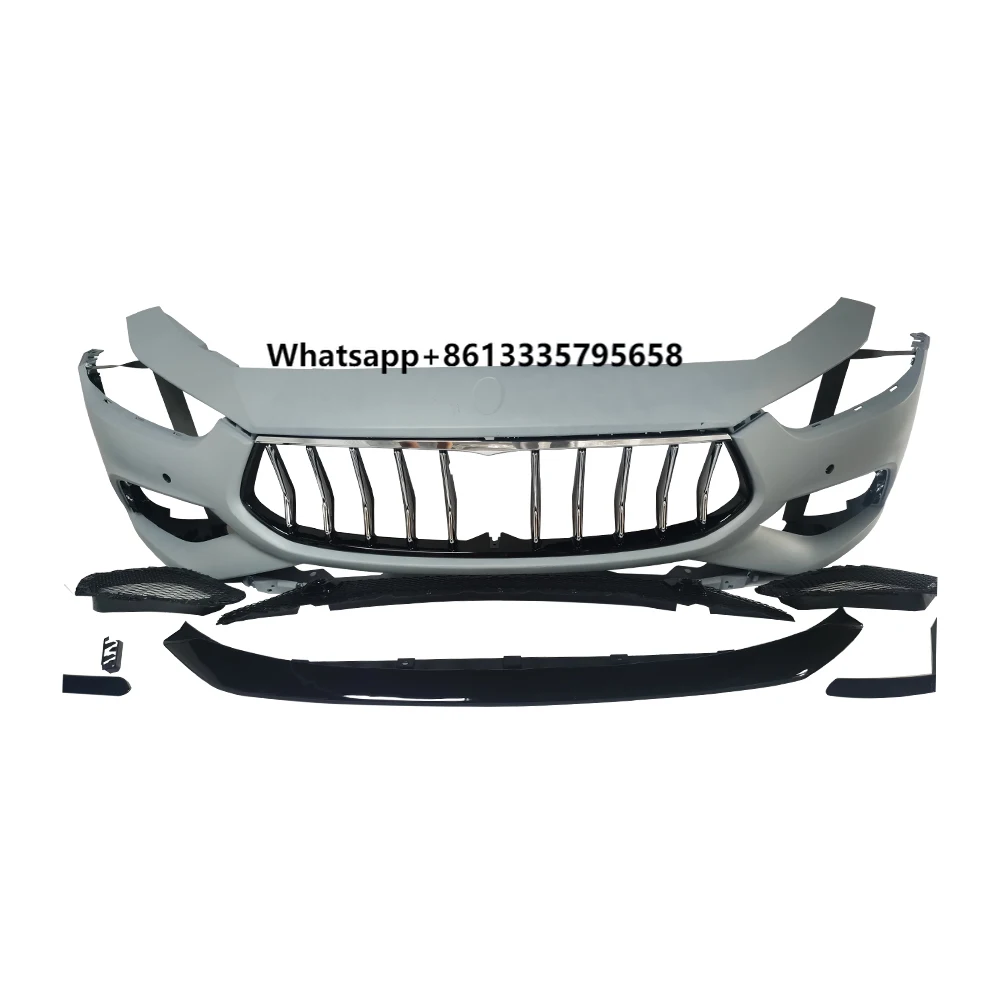 

For Ghibli New GTS Front Bumper with GrilleR Old to New Model Car Bumpers for Ghibli Car Bumper Accessories