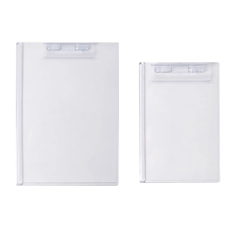 A4 A5 Clipboard Heavy Duty Acrylic Transparent Clipboard Clear Clip Board with Low Profile Clip for Office Business Work