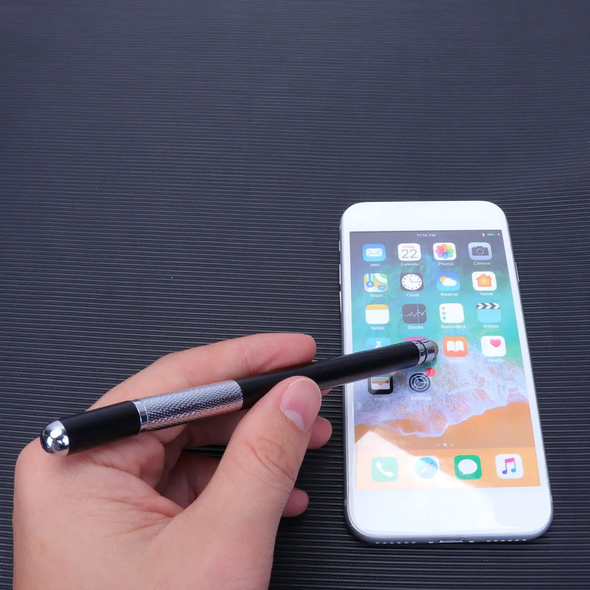 

Capacitive Stylus Pen Black Metal for Phone Tablet Drawing Note Taking Disc Screen Touch Pen Capacitive Stylus