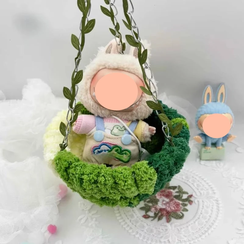 1Pcs Car Bird Nest Colorful Hammock Swing For 15/17cm  Doll Hanging Bed Accessories