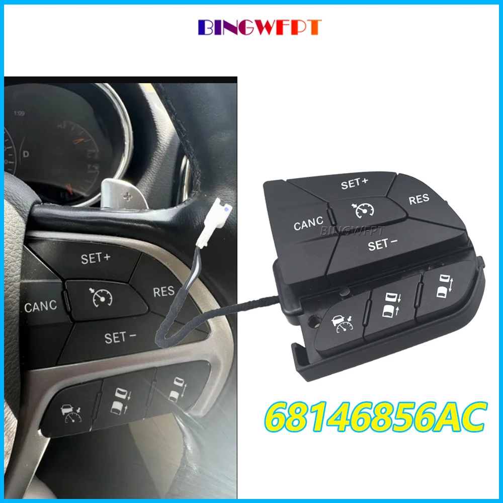 

Prime Quality For Jeep Grand Cherokee 2014 2015 2016 2017 2018 2019 Steering Wheel Control Switch 05081288AA 68146856AC