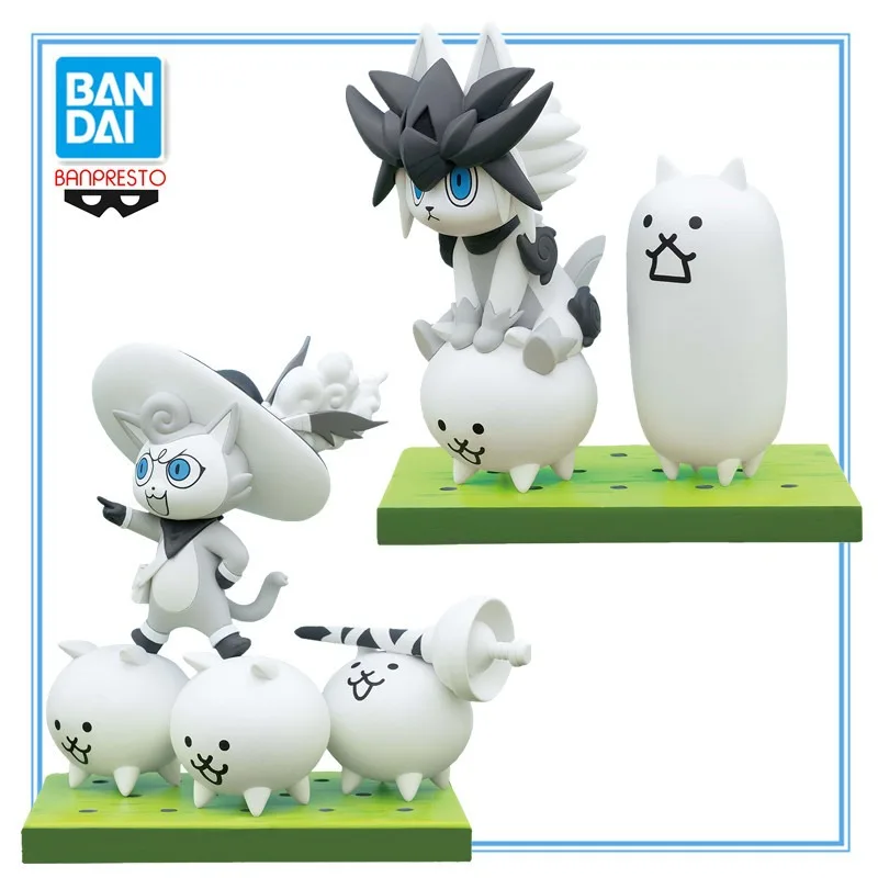 

Original BANDAI BANPRESTO Battle Cats: Cats Army Figure ~Super Extreme Cat Festival~ Vol.3 Vol.4 Toys Model Ornaments Gifts