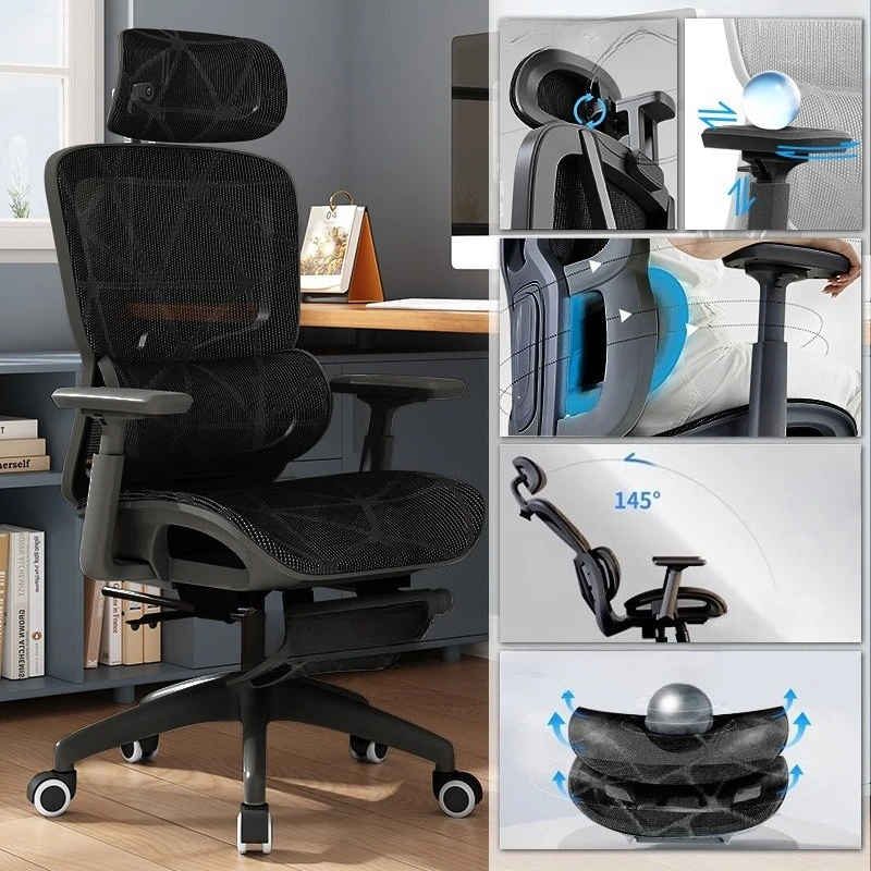 

Executive Swivel Office Ergonomic Gaming Mesh Computer Adjustable Height Lumbar Support High Back Sillas De Escritorio Furniture