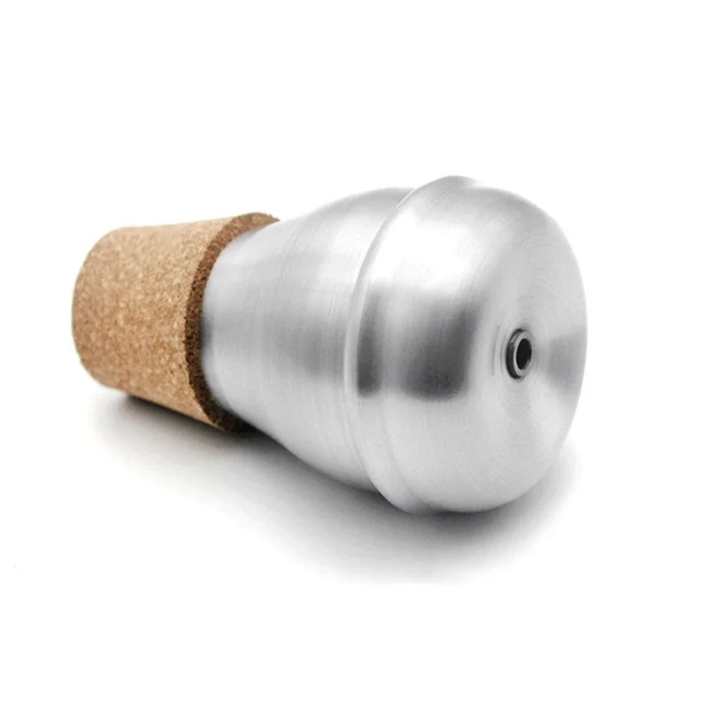 

Прочная алюминиевая прямая труба, мини-отключение звука для меломана, серебряная немая труба, аксессуары для музыкальных инструментов