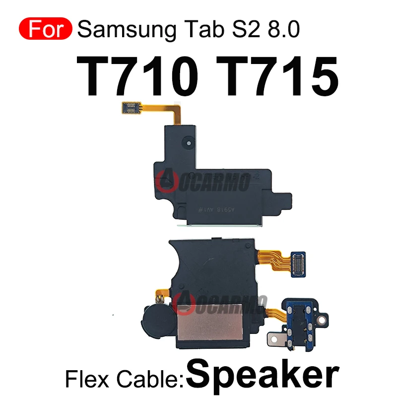 Speaker Horn Ring Bell For Samsung Galaxy Tab S2 8.0 T710 T715 Loudspeaker Module With Motor Headphone Jack Flex Cable Repair