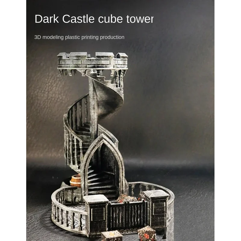 

Ancient Tower Plastic 3D Printing Random Table Game Team Castle Dice Cup Cthulhu Retro