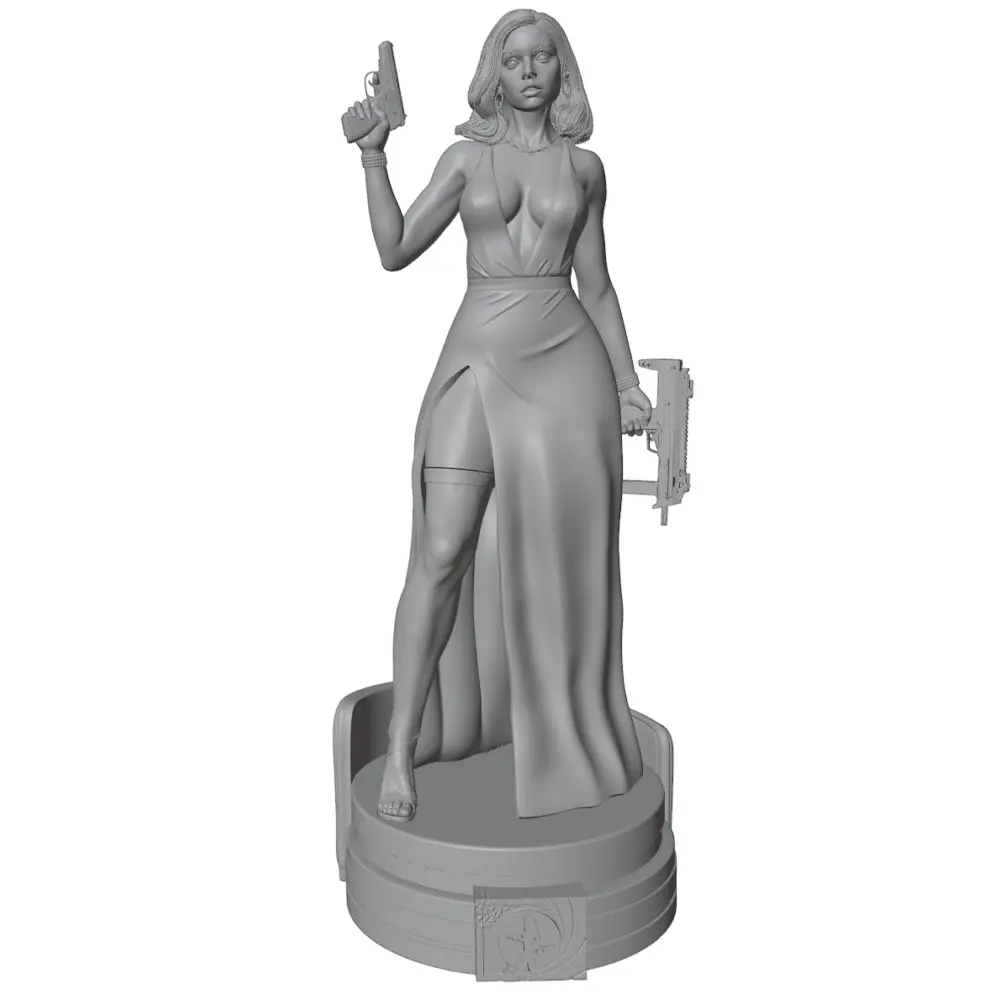 Figura resina miniatura sin pintar para juegos de rol y coleccionismo