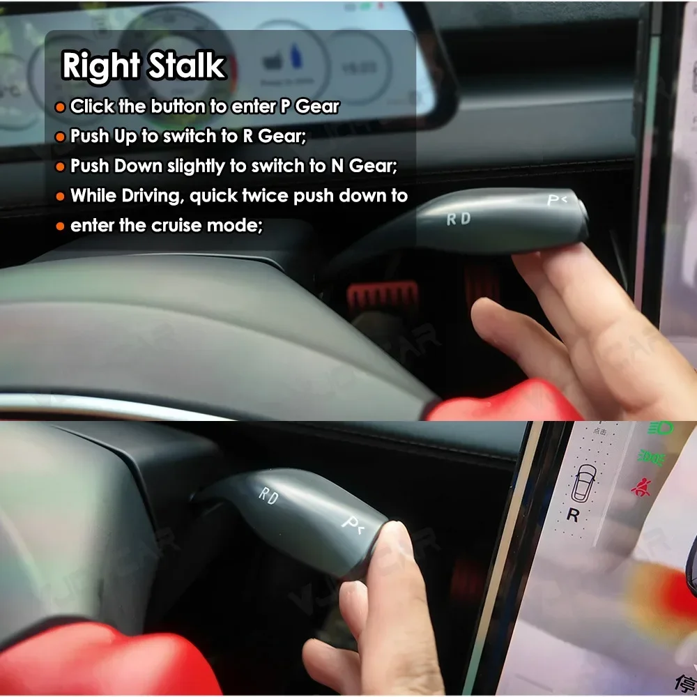 2026 New Y Gear Lever Signal Stalk For 2026 Tesla New Model Y Juniper YL OEM Style Drive Selector D R P Indicator AP Plug & Play