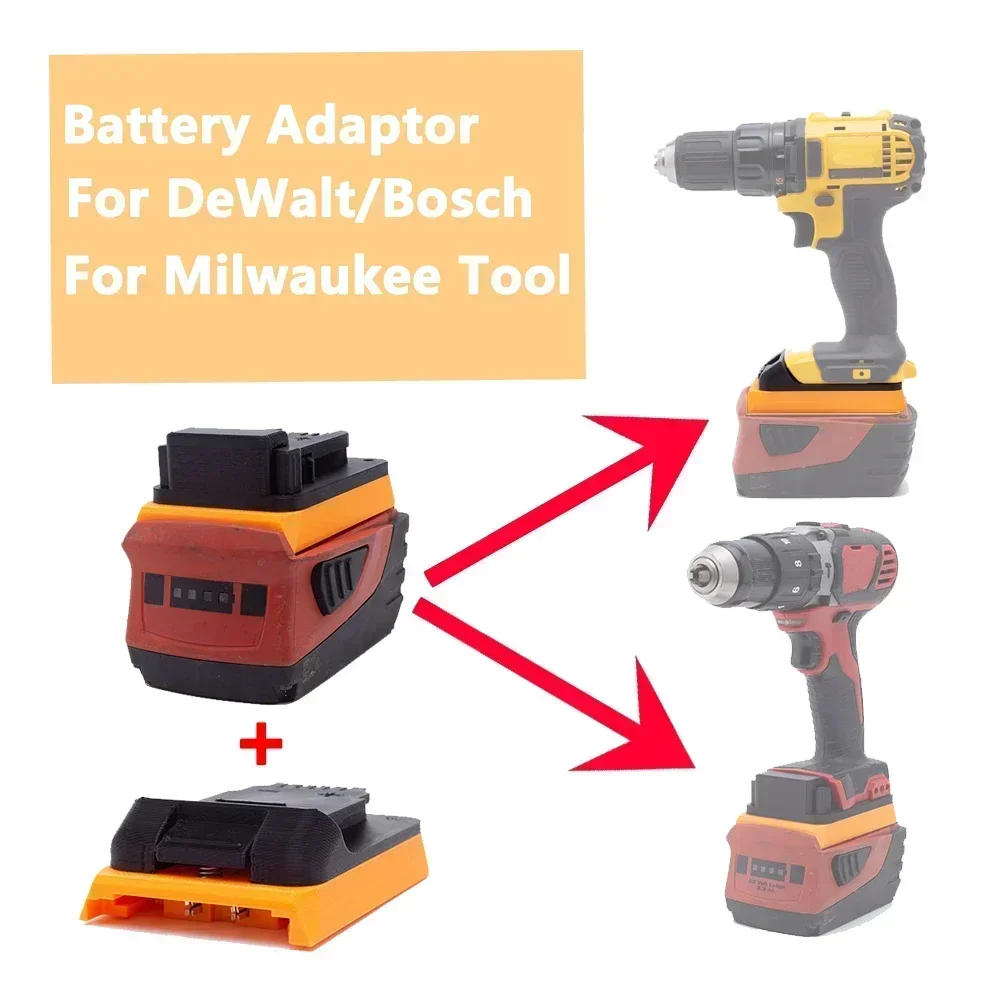 

Battery Adapter Converter For Milwaukee/DeWalt/Roybi/OZITO/Bosch 18V Tools Compatible with Hilti 22V B22 Li-ion Battery