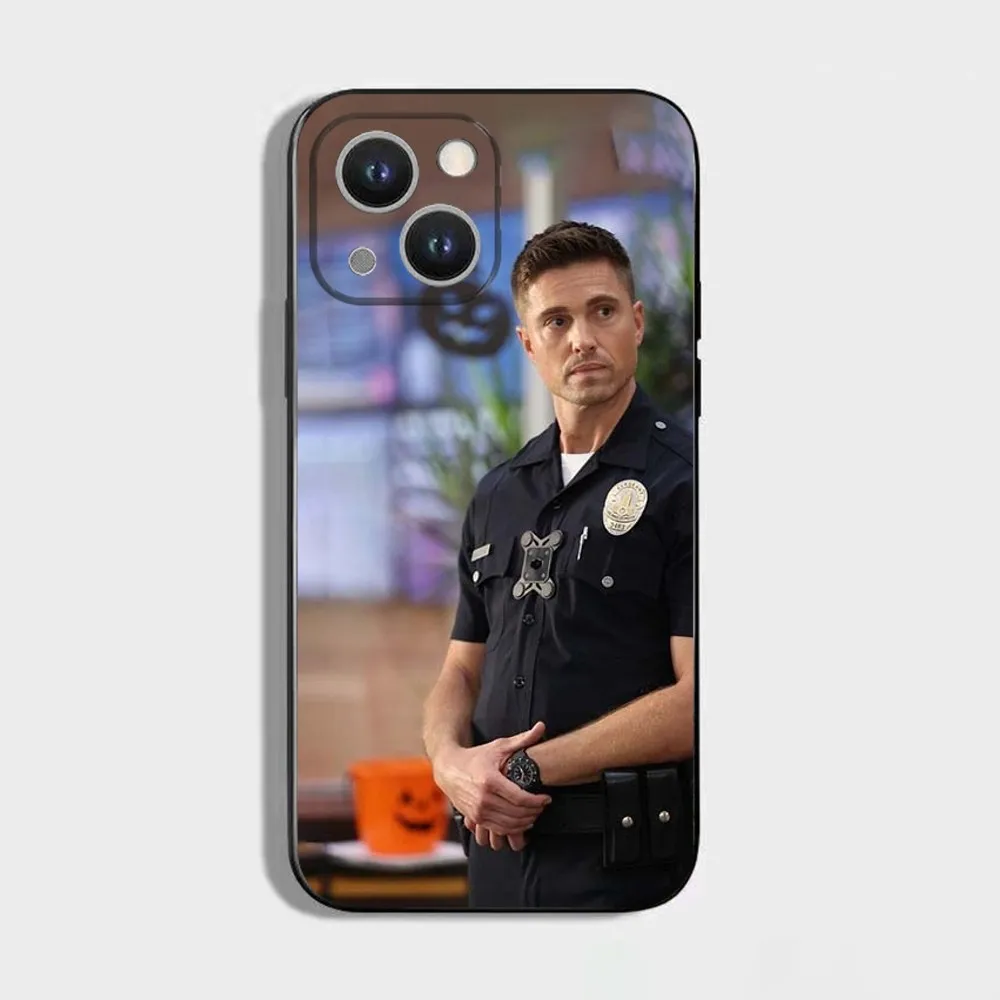 حافظة هاتف Tim Bradford R-Rookied لهاتف iPhone 16,15,14,13,12,11 Plus، Pro Max، XS، X، XR، SE، Mini، 8، 7، غطاء أسود من السيليكون الناعم